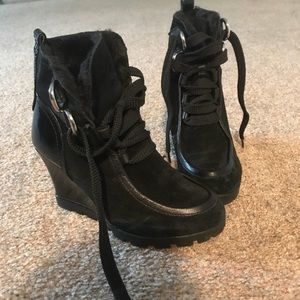 Guess wedged sneaker booties